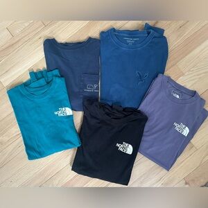 Men’s Assorted Long Sleeve and Short Sleeve Shirts - Size Small.